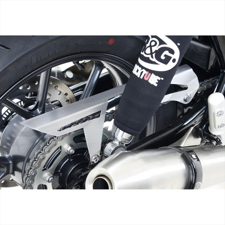 R&G(アールアンドジー) | チェーンガード シルバー | RG-CG0011SI | TRIUMPH STREET TWIN 16-18/T120 Bonneville 16-