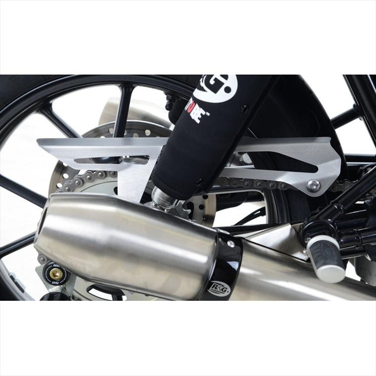 R&G(アールアンドジー) | チェーンガード シルバー | RG-CG0011SI | TRIUMPH STREET TWIN 16-18/T120 Bonneville 16-