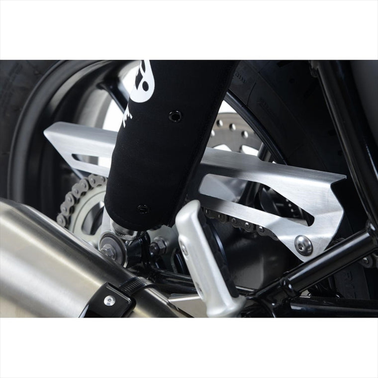 R&G(アールアンドジー) | チェーンガード シルバー | RG-CG0011SI | TRIUMPH STREET TWIN 16-18/T120 Bonneville 16-