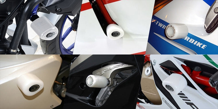 アールアンドジー｜Crash Protectors:WHITE (tapered style) RS457(24-)｜RG-CP0575WH