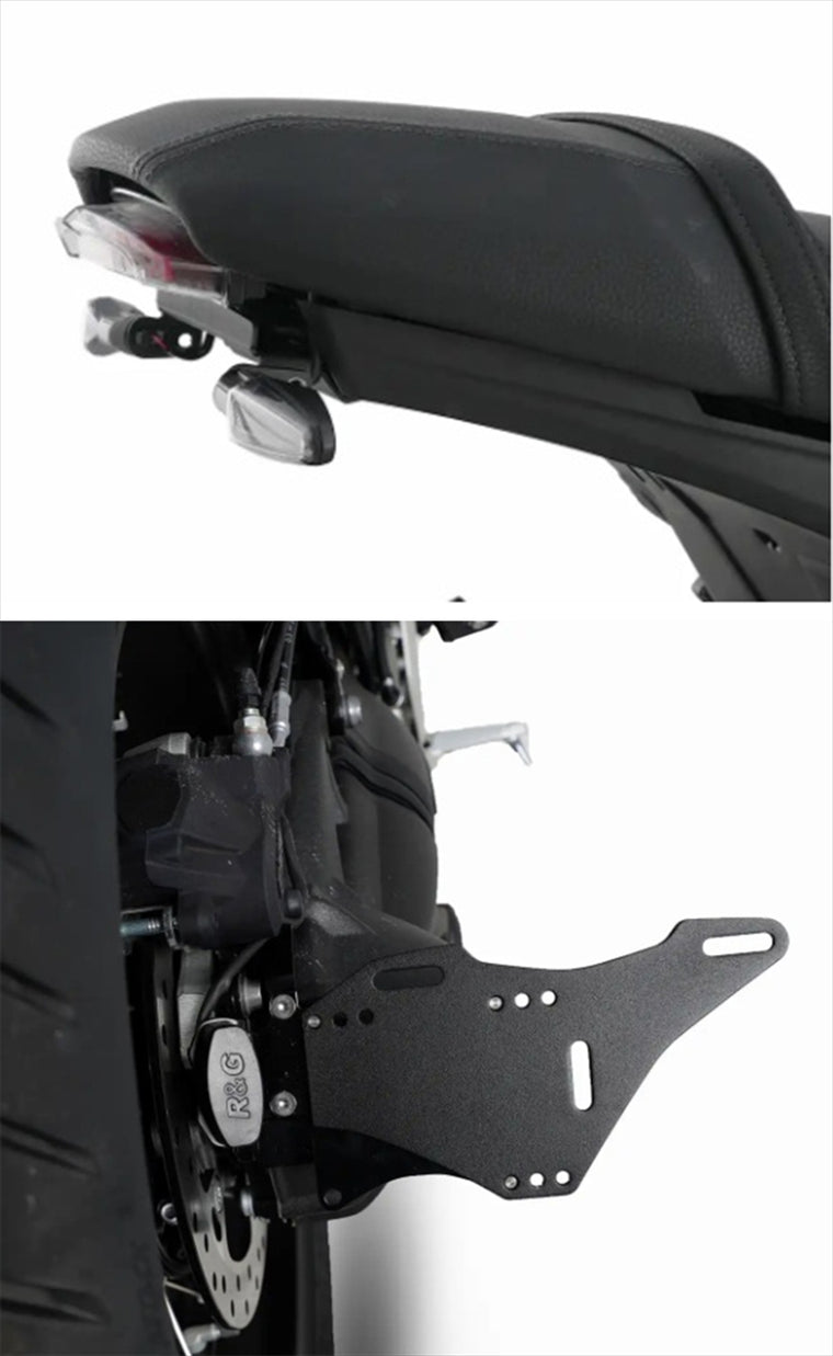 アールアンドジー｜Licence Plate Holder:BLACK R12nineT(24-)(for use with pillion seat and subframe)｜RG-LP0384BK