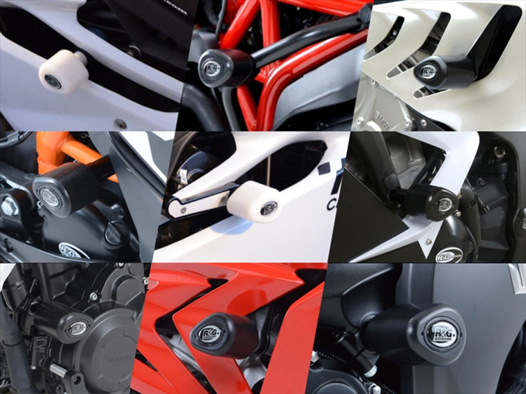 アールアンドジー｜No-cut Frame Sliders APEX:BLACK S1000RR(23-)M1000RR(23-) カウル加工無｜RG-CP0589BL