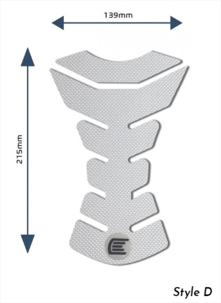 アールアンドジー｜Eazi-Grip Tank Grips:PRO:CLEAR Design D (Centre Tank Pads)｜RG-PROCENTREPADDCL