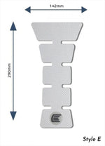アールアンドジー｜Eazi-Grip Tank Grips:PRO:CLEAR Design E (Centre Tank Pads)｜RG-PROCENTREPADECL