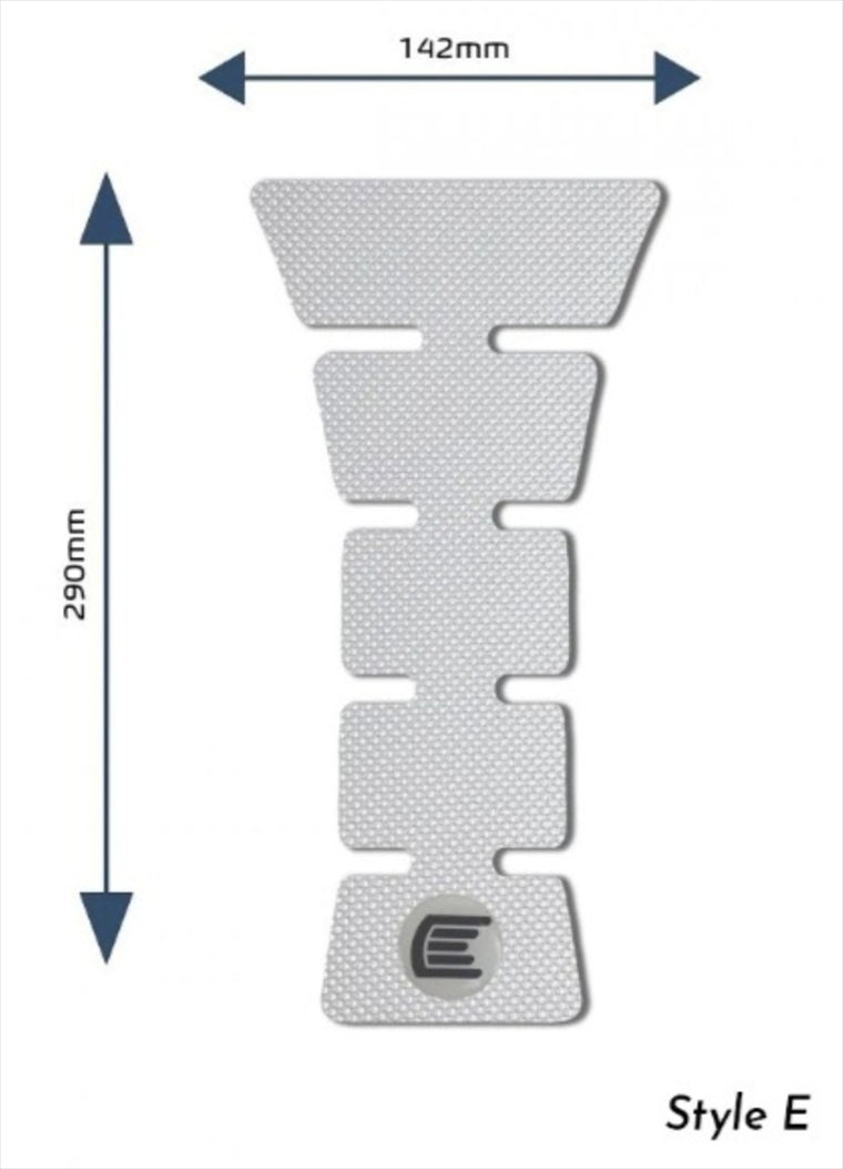 アールアンドジー｜Eazi-Grip Tank Grips:PRO:CLEAR Design E (Centre Tank Pads)｜RG-PROCENTREPADECL