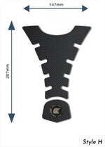 アールアンドジー｜Eazi-Grip Tank Grips:PRO:BLACK COLOR Design H (Centre Tank Pads)｜RG-PROCENTREPADHBL