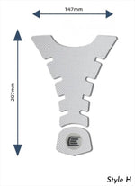 アールアンドジー｜Eazi-Grip Tank Grips:PRO:CLEAR Design H (Centre Tank Pads)｜RG-PROCENTREPADHCL
