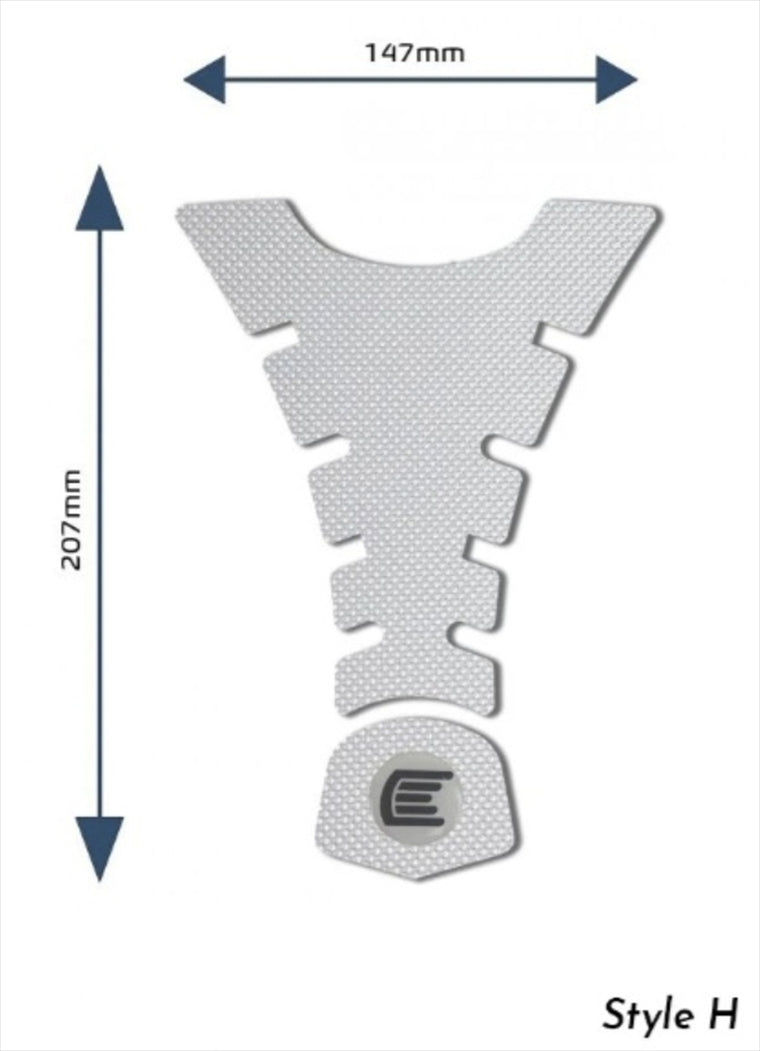 アールアンドジー｜Eazi-Grip Tank Grips:PRO:CLEAR Design H (Centre Tank Pads)｜RG-PROCENTREPADHCL