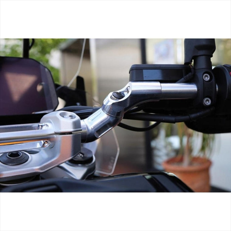 アエラ｜アルミ可変ハンドル ブラック:スペーサー12mm BMW R1300GS｜AE-27060-12mm-BK