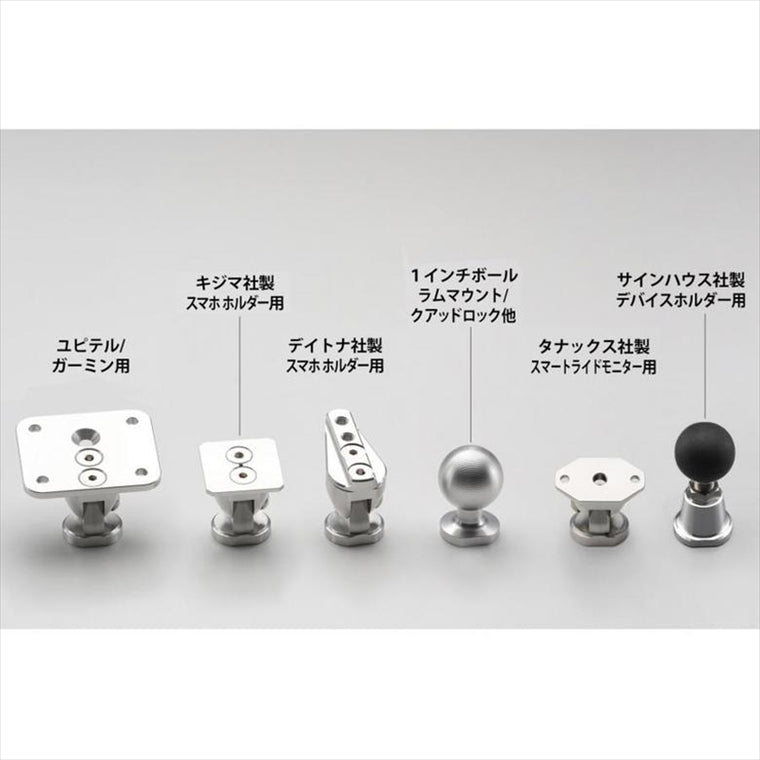 アエラ｜ナビゲーションステー/取付穴間77-81mm可変 ブラック サインハウス デバイスホルダー用マウント:ブラック(Hypermotard950)｜AE-77024-SH5-BK