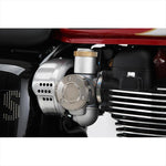 アエラ｜スロットルボディ/インジェクション カバー 無電解ニッケルめっき Triumph Bonneville T120｜AE-70018-Ni