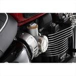 アエラ｜スロットルボディ/インジェクション カバー 無電解ニッケルめっき Triumph Bonneville T120｜AE-70018-Ni