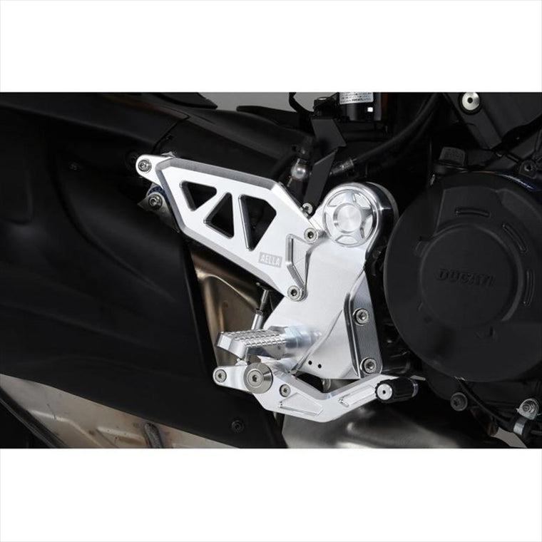 AELLA(アエラ)｜ライディングステップキット ホワイト DUCATI DIAVEL V4｜AE-10111-WT