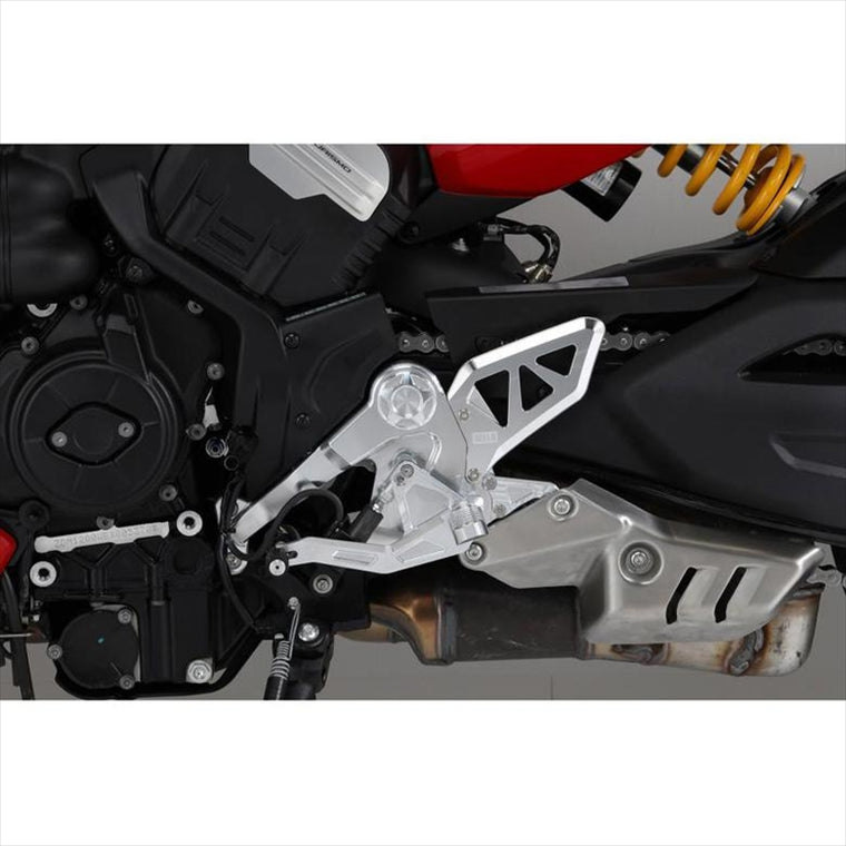 AELLA(アエラ)｜ライディングステップキット ホワイト DUCATI DIAVEL V4｜AE-10111-WT