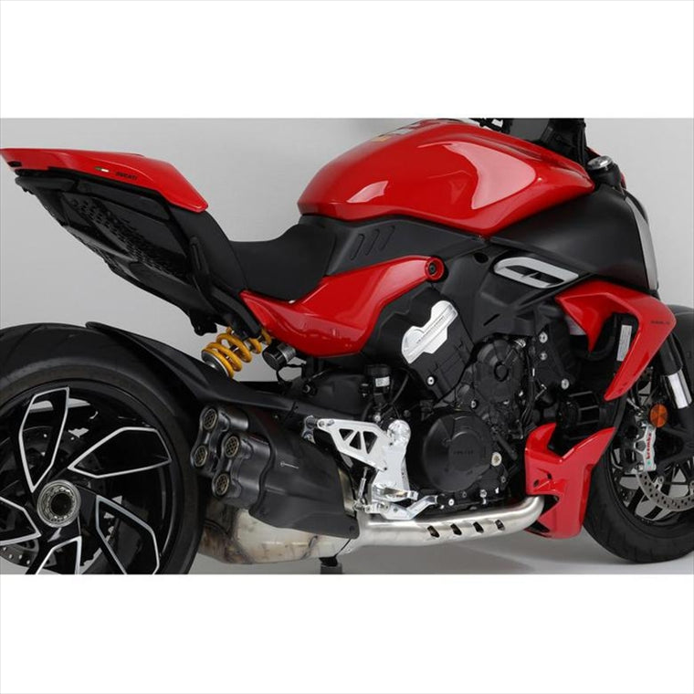 AELLA(アエラ)｜ライディングステップキット ホワイト DUCATI DIAVEL V4｜AE-10111-WT
