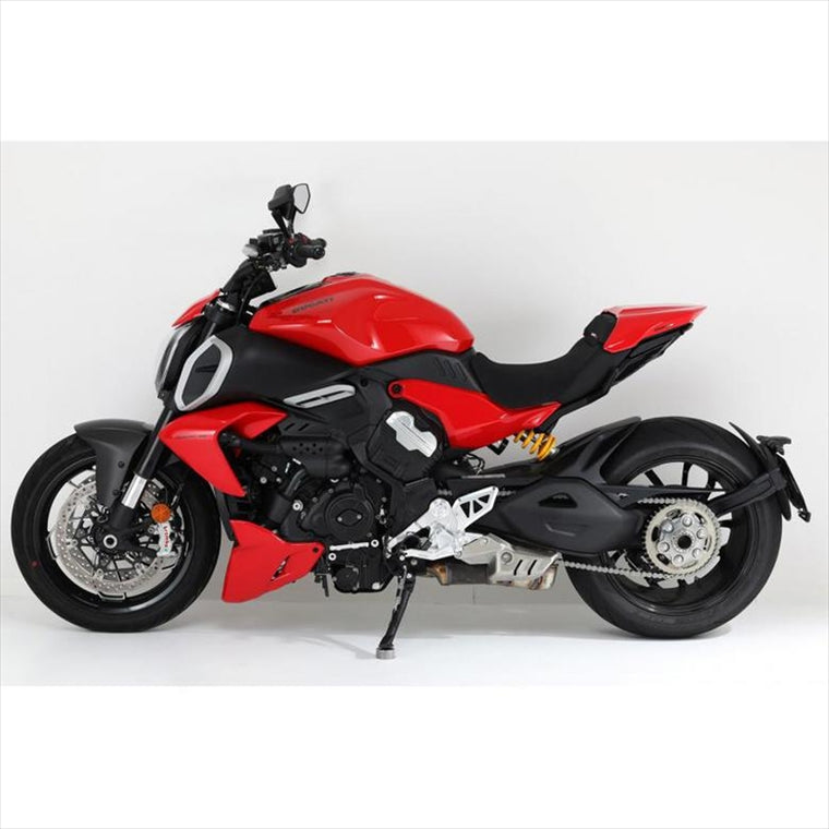 AELLA(アエラ)｜ライディングステップキット ホワイト DUCATI DIAVEL V4｜AE-10111-WT