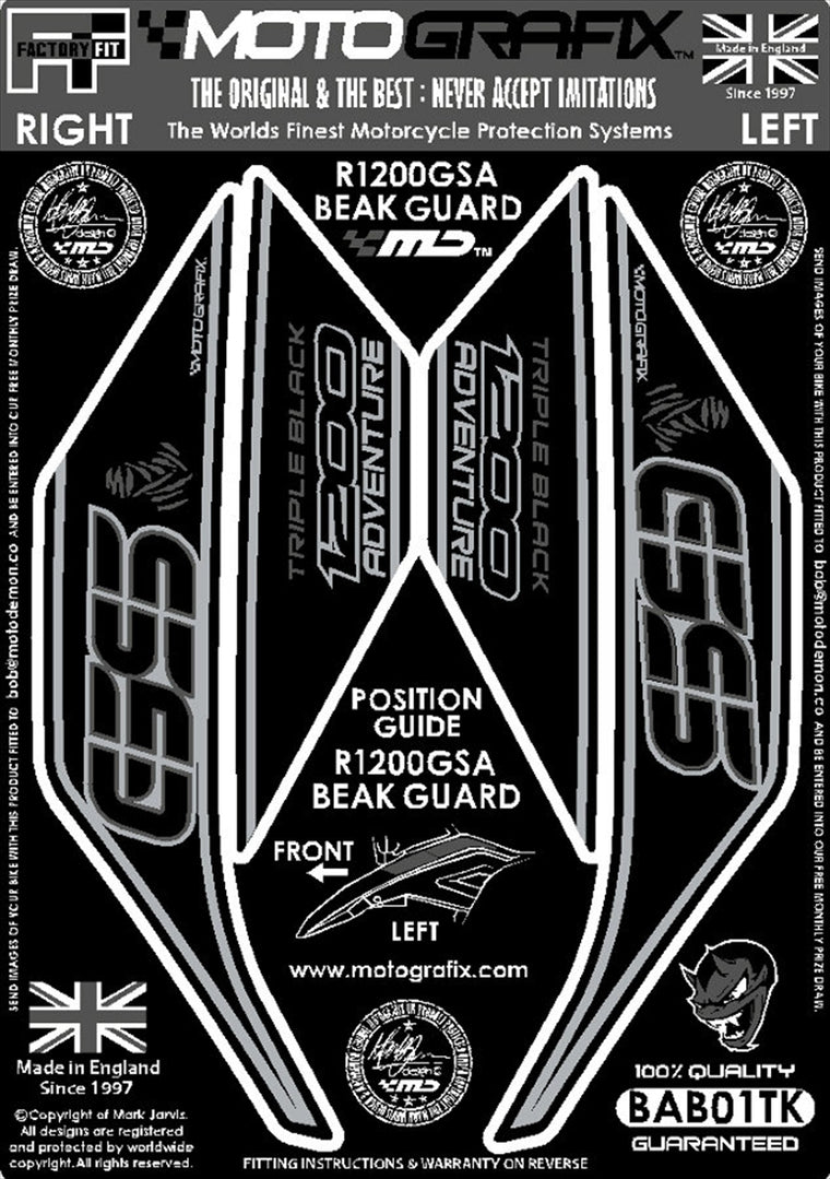 MOTO GRAFIX(モトグラフィックス) | ボディパッド BLK/GRY | MT-BAB01TK