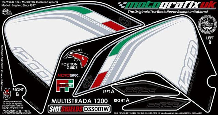 MOTO GRAFIX(モトグラフィックス) | ボディパッド SIDE SHIELDS | MT-DSS001W
