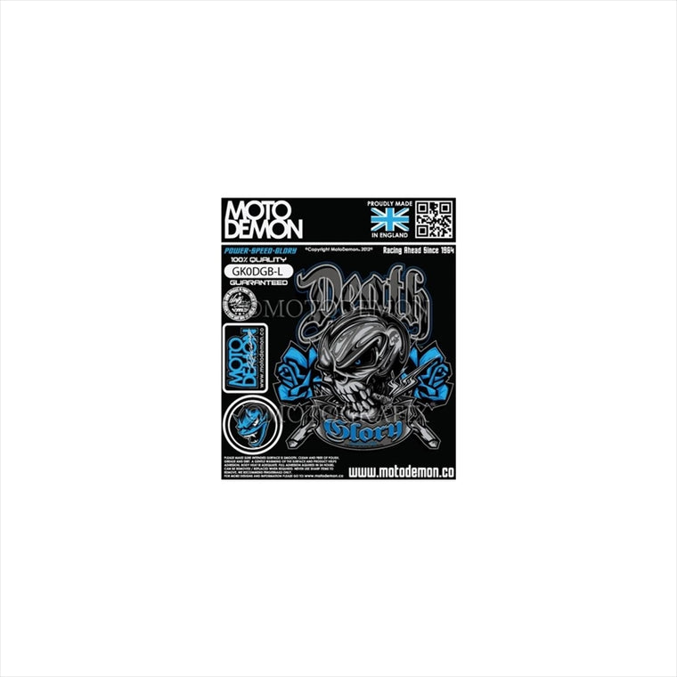 モトグラフィックス｜グラフィックシート ブルー 左 ｜MT-GK0DGB-L