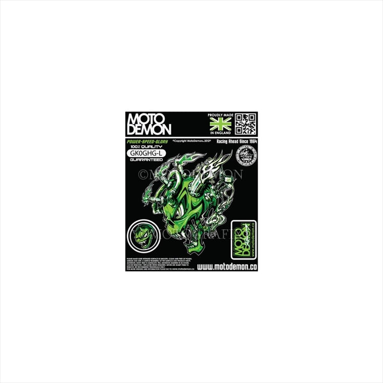 モトグラフィックス｜グラフィックシート グリーン 左 ｜MT-GK0GHG-L
