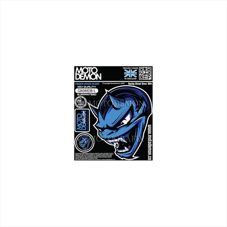 モトグラフィックス｜グラフィックシート ブルー 左 ｜MT-GK0MDB-L