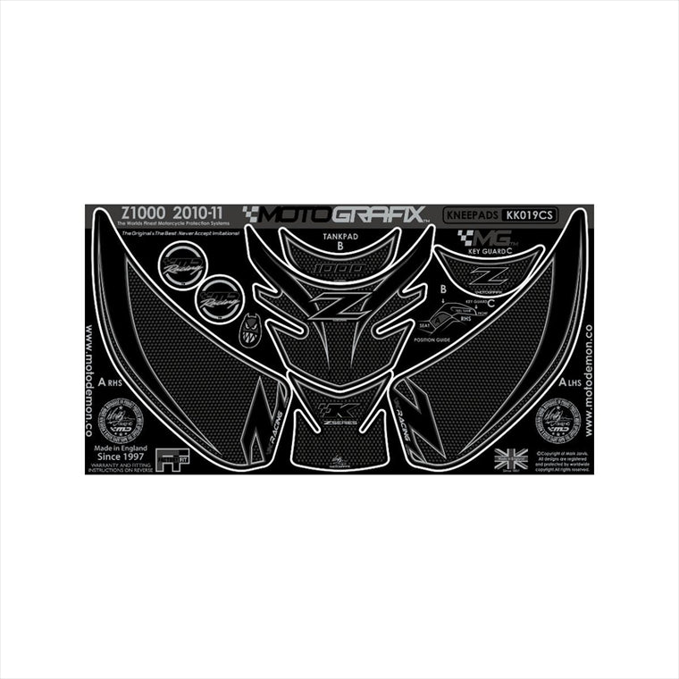 モトグラフィックス｜ボディパッド KNEE/TANK PAD ｜MT-KK019CS