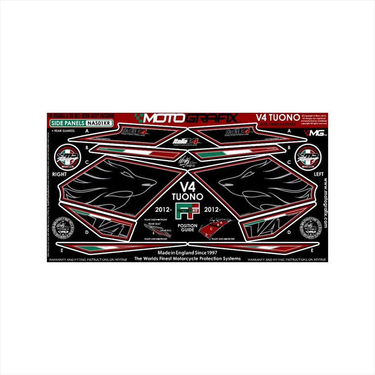 モトグラフィックス｜ボディパッド SIDE BLK/RED ｜MT-NAS01KR