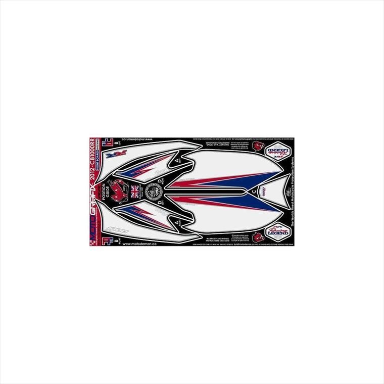 モトグラフィックス｜ボディパッド FRONT ｜MT-NH021RWB
