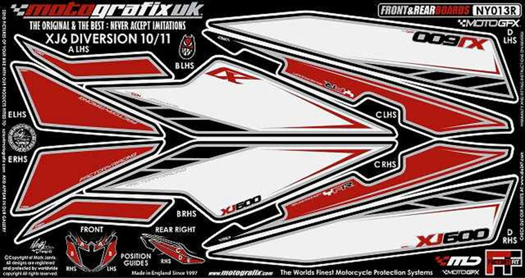MOTO GRAFIX(モトグラフィックス) | ボディパッド FRONT/REAR | MT-NY013R