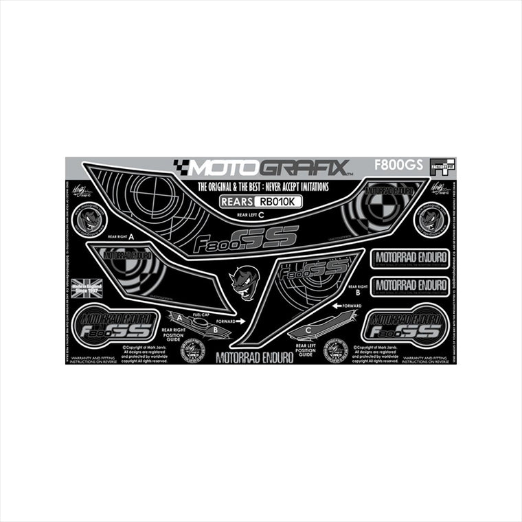 モトグラフィックス｜ボディパッド REAR ｜MT-RB010K