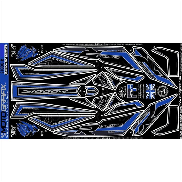 モトグラフィックス｜ボディパッド REAR ｜MT-RB013BK