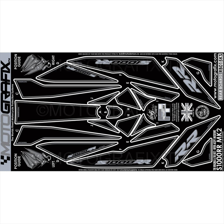 モトグラフィックス｜ボディパッド REAR ｜MT-RB015KS