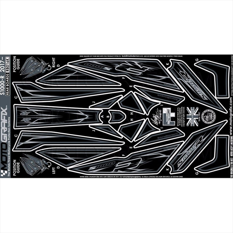 モトグラフィックス｜ボディパッド REAR ｜MT-RB016K