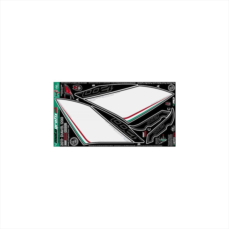 モトグラフィックス｜ボディパッド REAR ｜MT-RD012K