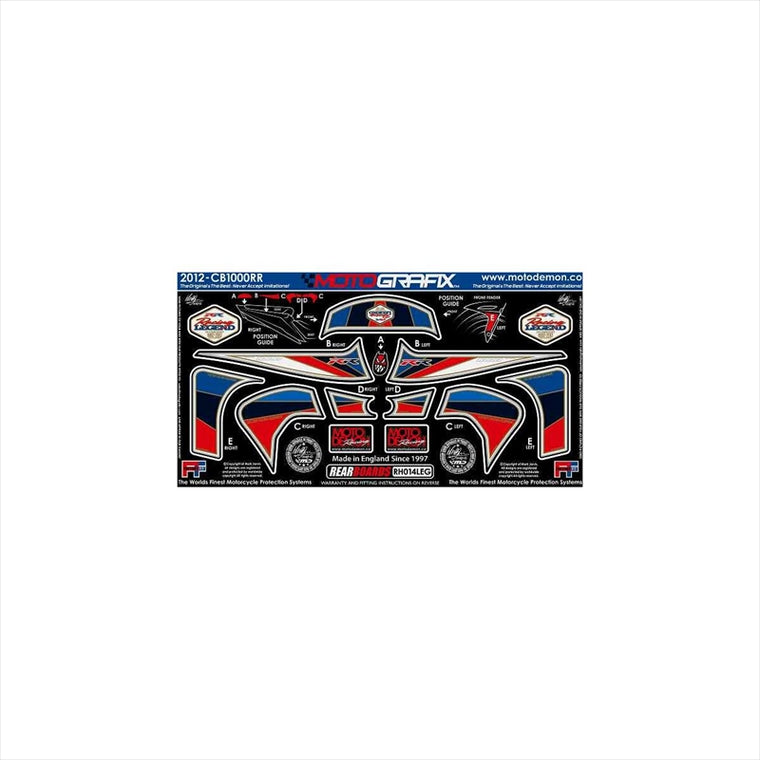 モトグラフィックス｜ボディパッド REAR ｜MT-RH014LEG