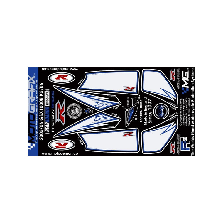 モトグラフィックス｜ボディパッド REAR ｜MT-RS004WR