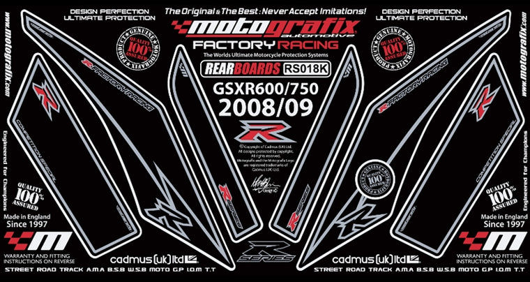 MOTO GRAFIX(モトグラフィックス) | ボディパッド REAR | MT-RS018K
