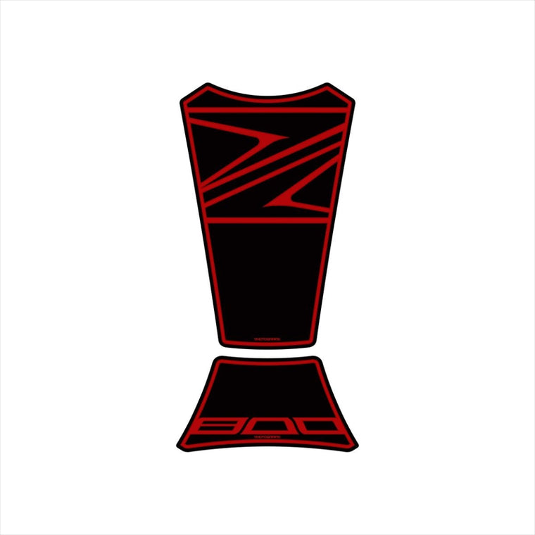 モトグラフィックス｜タンクパッド BLK/RED ｜MT-TK019KR