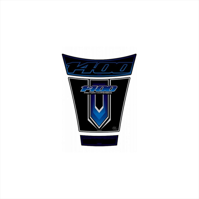 モトグラフィックス｜タンクパッド BLK/BLU ｜MT-TS022KB