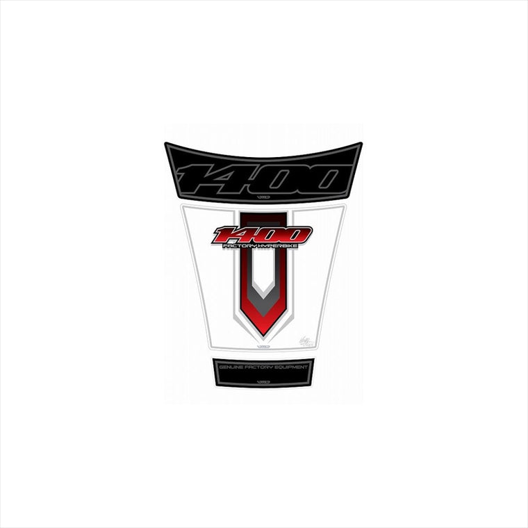 モトグラフィックス｜タンクパッド RED/WHT ｜MT-TS022RW