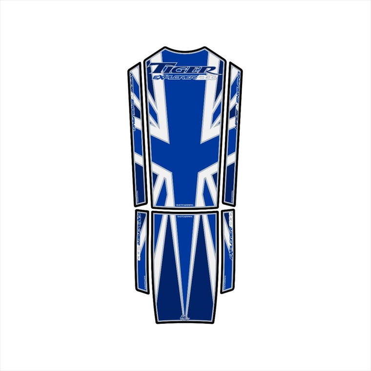モトグラフィックス｜タンクパッド BLU/WHT ｜MT-TT019B