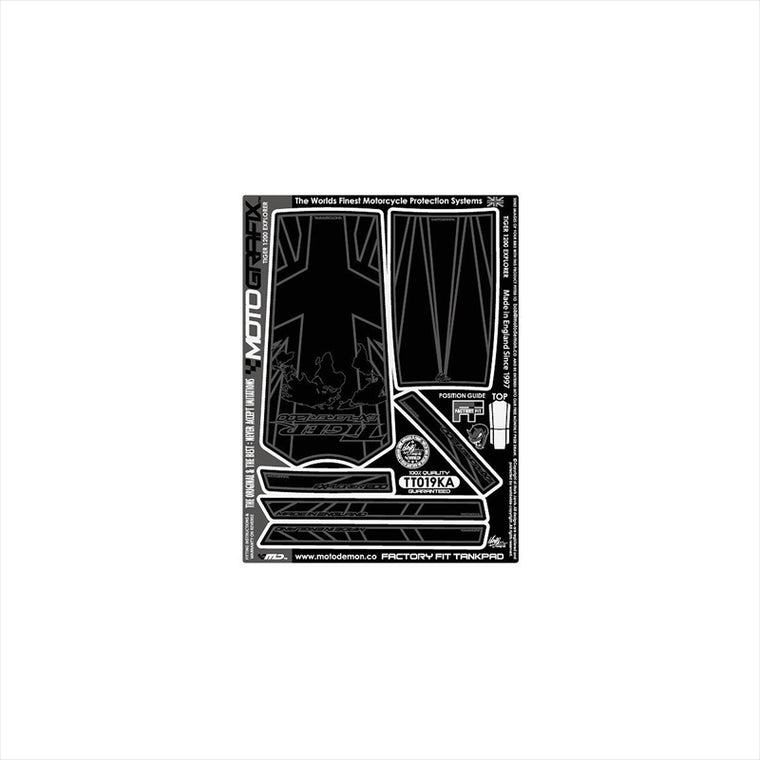 モトグラフィックス｜タンクパッド BLK/SLV ｜MT-TT019KA