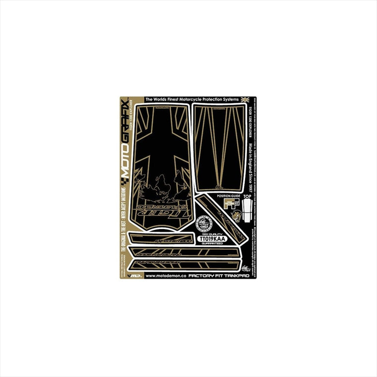 モトグラフィックス｜タンクパッド BLK/GLD ｜MT-TT019KAA