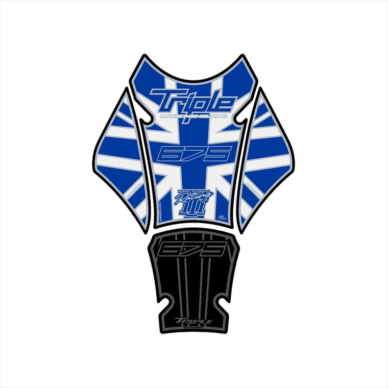 モトグラフィックス｜タンクパッド BLU/WHT/BLK ｜MT-TT020BJ