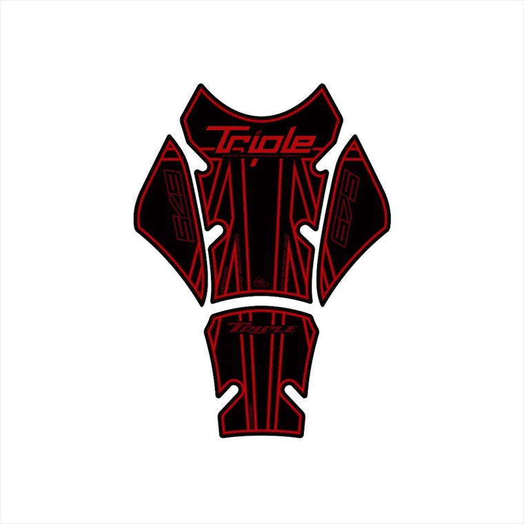 モトグラフィックス｜タンクパッド BLK/RED ｜MT-TT020KR