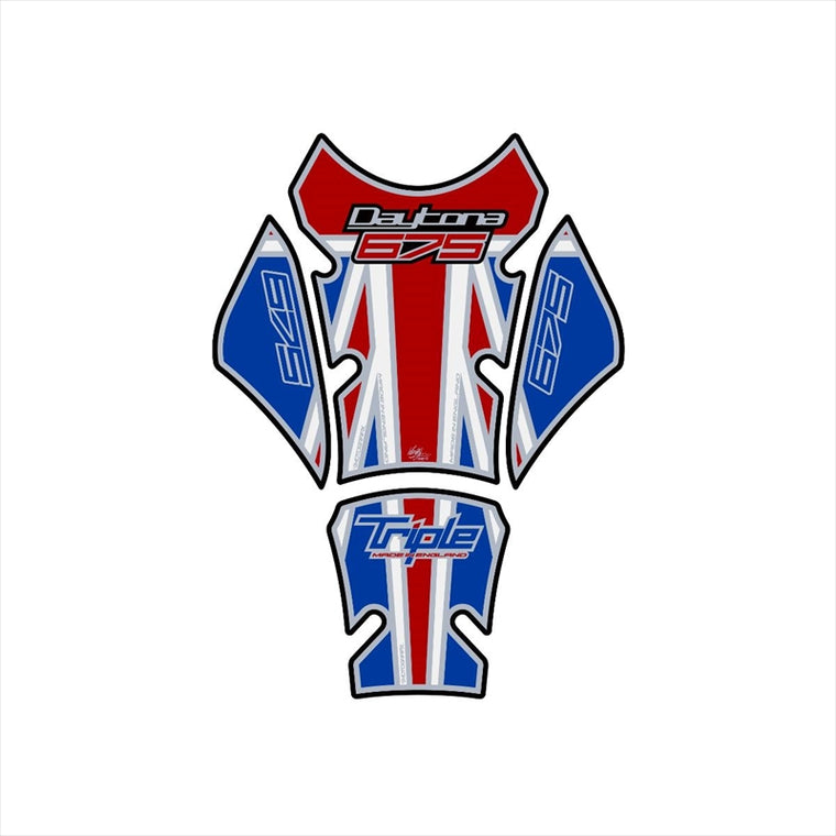 モトグラフィックス｜タンクパッド UNION JACK/WHT ｜MT-TT023UJ