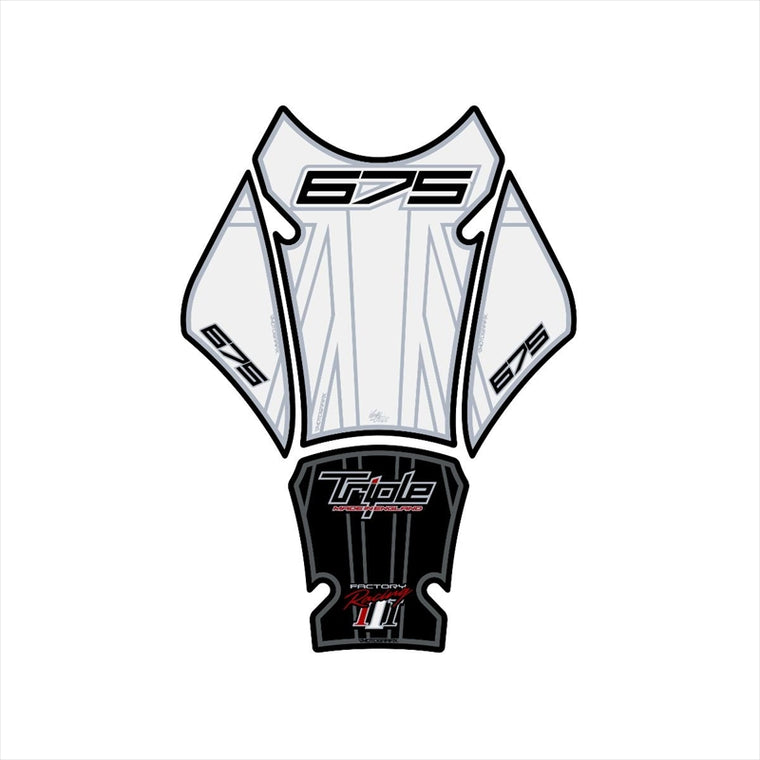 モトグラフィックス｜タンクパッド WHT/BLK ｜MT-TT023WJ