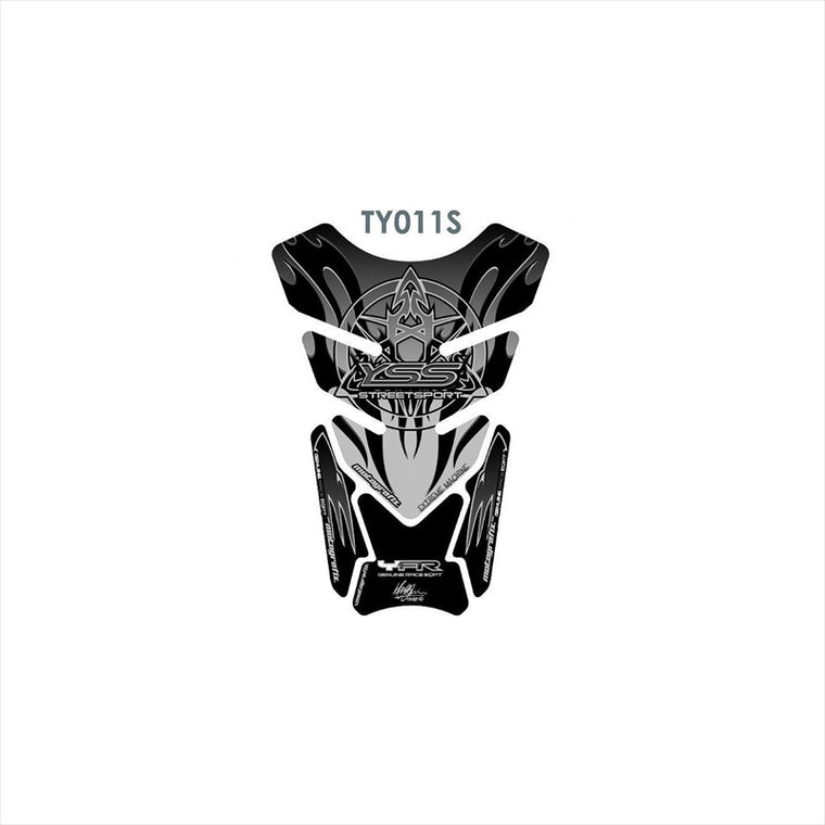 モトグラフィックス｜タンクパッド BLK/SLV ｜MT-TY011S