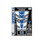 モトグラフィックス｜タンクパッド BLU/WHT ｜MT-TY018BW