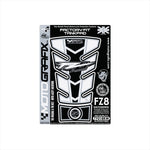 モトグラフィックス｜タンクパッド BLK/WHT ｜MT-TY018KW